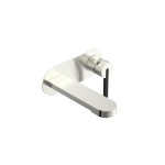 Bronx Wall Basin Set Brushed Nickel & Matte Black